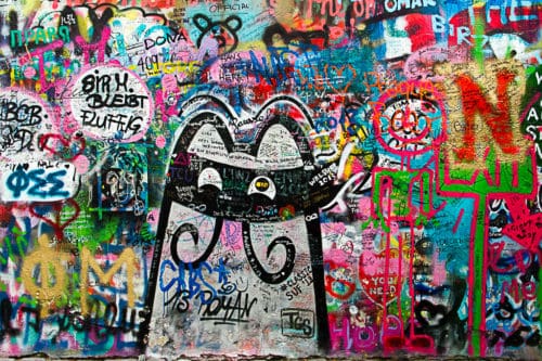 Prague,Balade,Republique tchèque,Lennon Wall,le mur de lennon,le carnet de calli