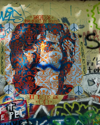 Prague,Balade,Republique tchèque,Lennon Wall,le mur de lennon,le carnet de calli